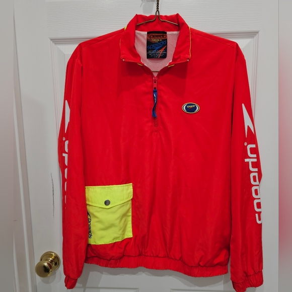 Vintage Speedo Forever 21 Men's Size Medium Pull-Over Windbreaker - Picture 2 of 11